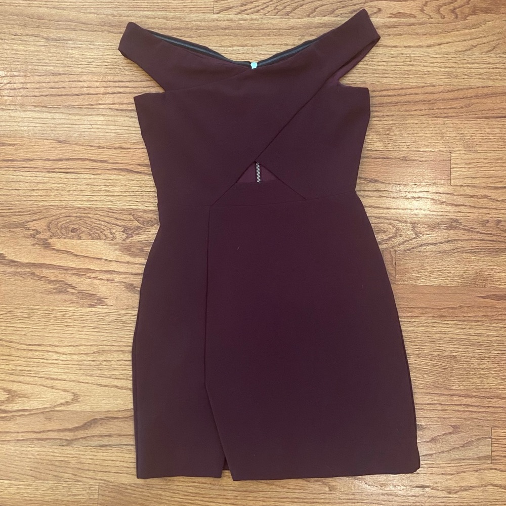 Parker off the shoulder cutout dress size S